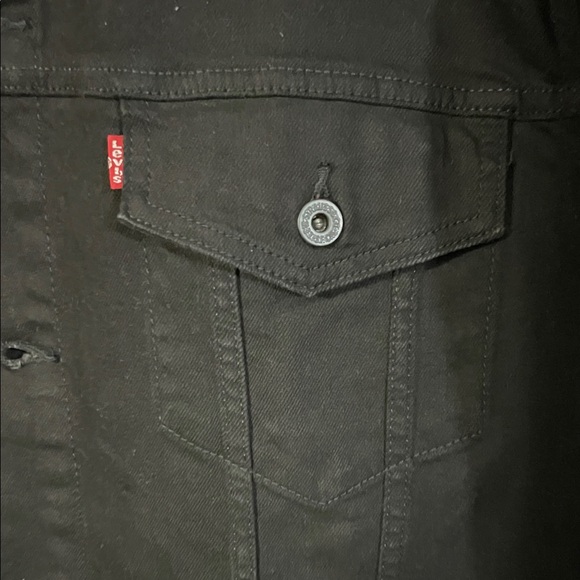 Levi's Men's Jet Black Trucker Jacket. Size 3XL NEW WITH TAGS - Picture 2 of 6